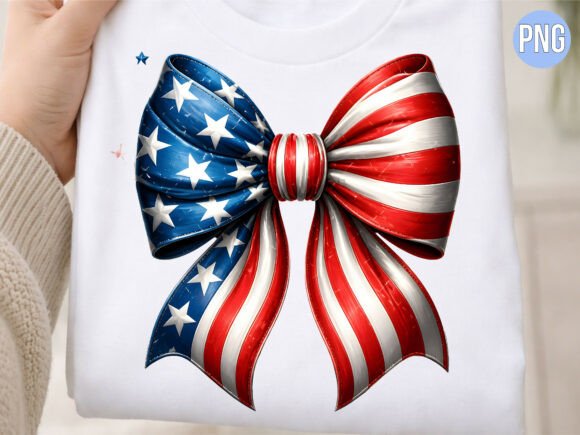Download American Flag Ribbon Bows PNG Shirt - American flag ribbon Collection