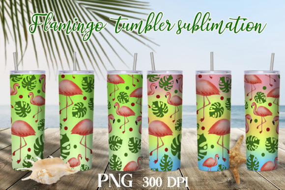 Download Flamingo Tumbler Sublimation Design - Premium Bundle